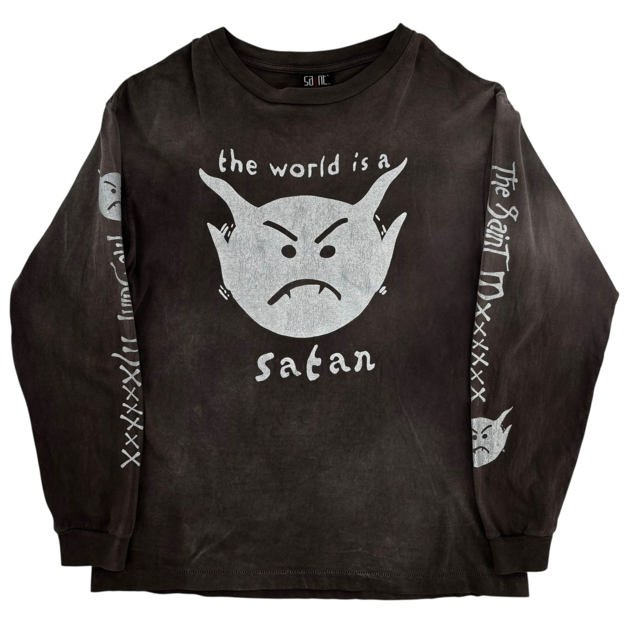 Saint Michael Satan Longsleeve Shirt "Grey"