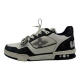 Louis Vuitton Trainer Low Velcro Strap Black Monogram Denim
