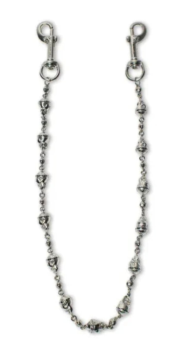 Starchain Silver Skull Wallet Chain
