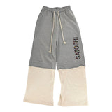 Satoshi Nakamoto Double Layer Studded Sweatpants White