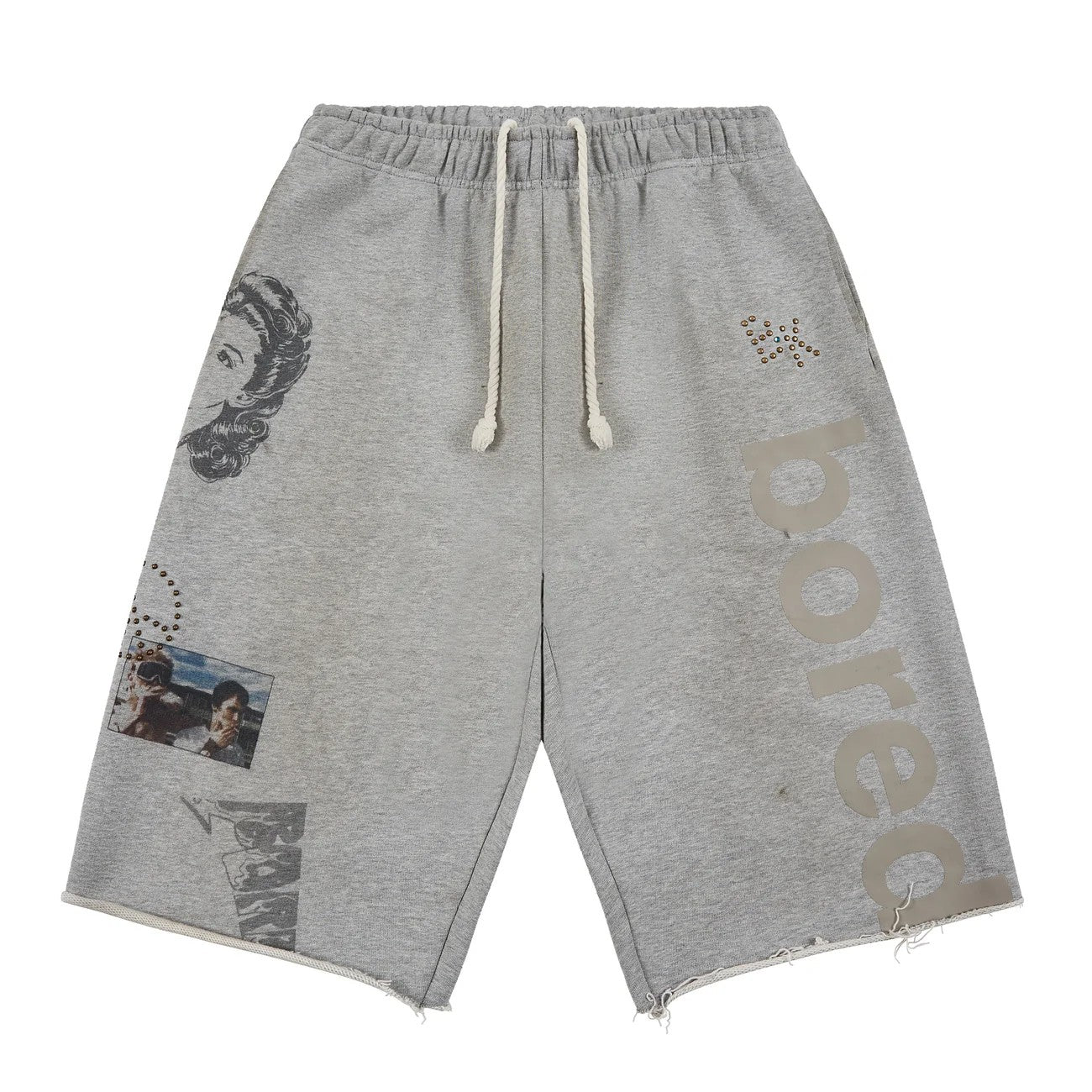 Boredom Kills Message Sweatshort Grey