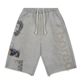 Boredom Kills Message Sweatshort Grey