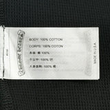 Chrome Hearts Blue Scroll Logo Thermal Long Sleeve Tee Black