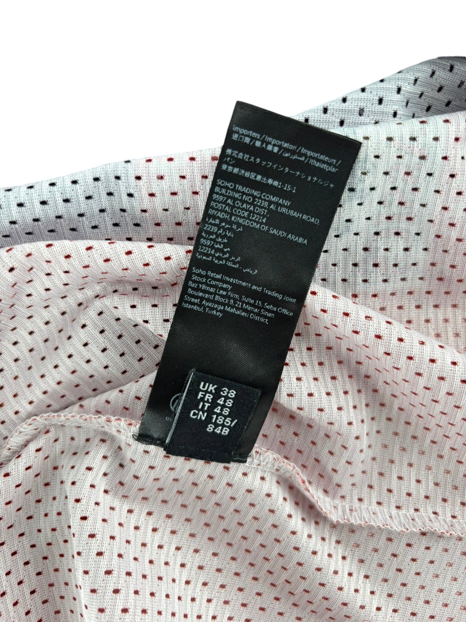 Amiri Spliced Mesh Tee Red