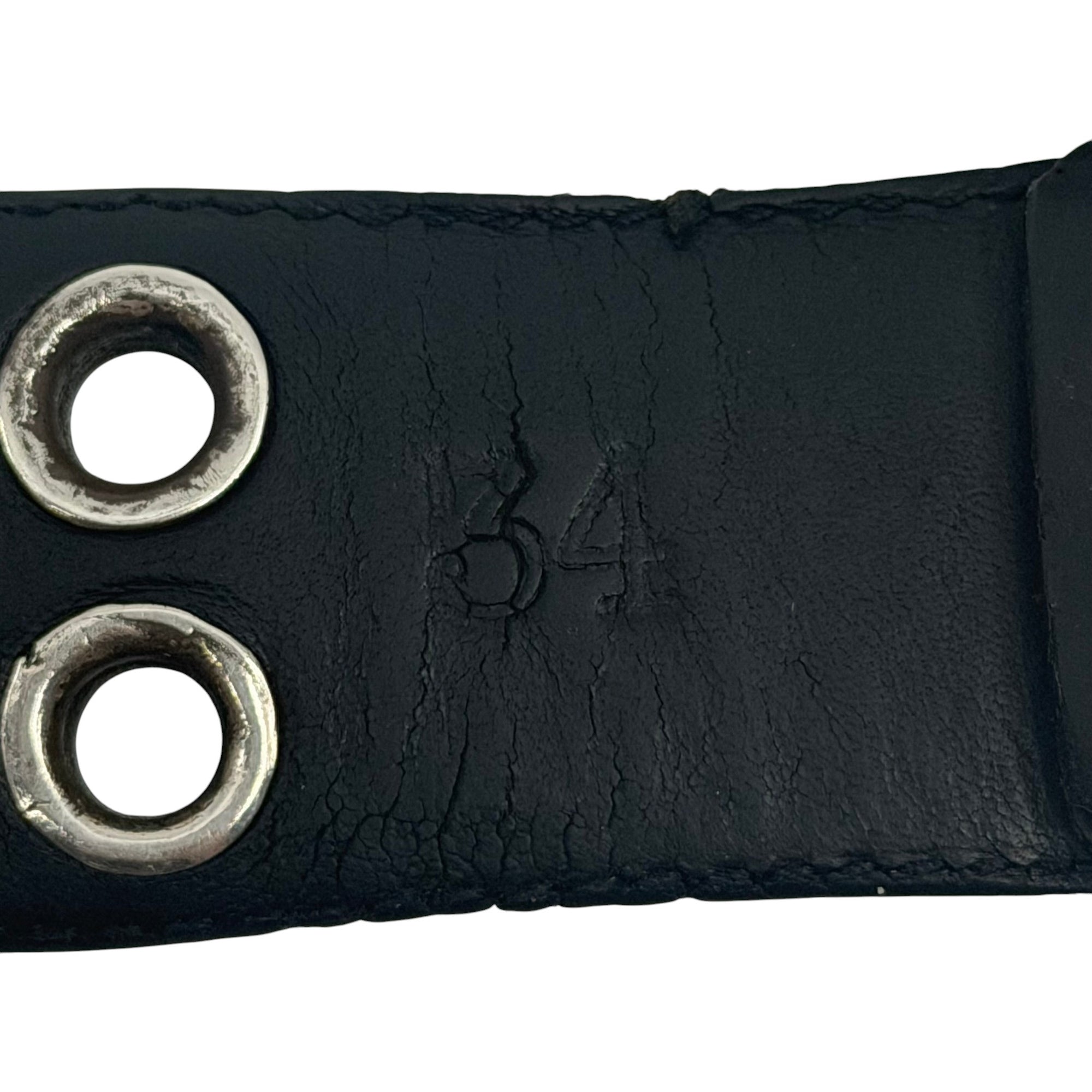 Chrome Hearts Studded Circle Belt Black