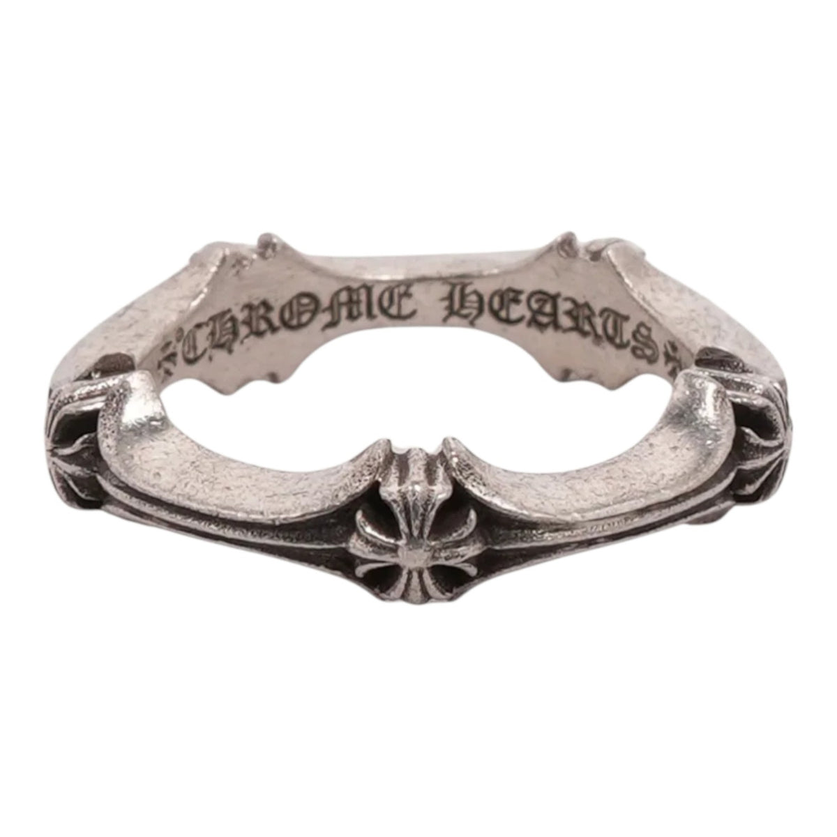 Chrome Hearts Plus & Bone Silver Ring Silver