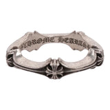 Chrome Hearts Plus & Bone Silver Ring Silver