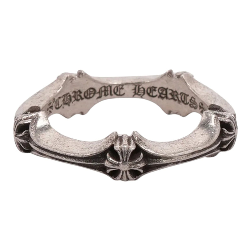 Chrome Hearts Plus & Bone Silver Ring Silver