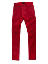 Amiri MX1 Ribbed All Red Jeans