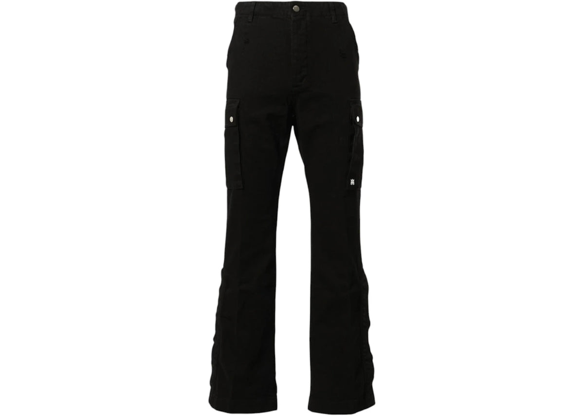 Amiri M65 Cargo Kick Flare Leg Jeans Black