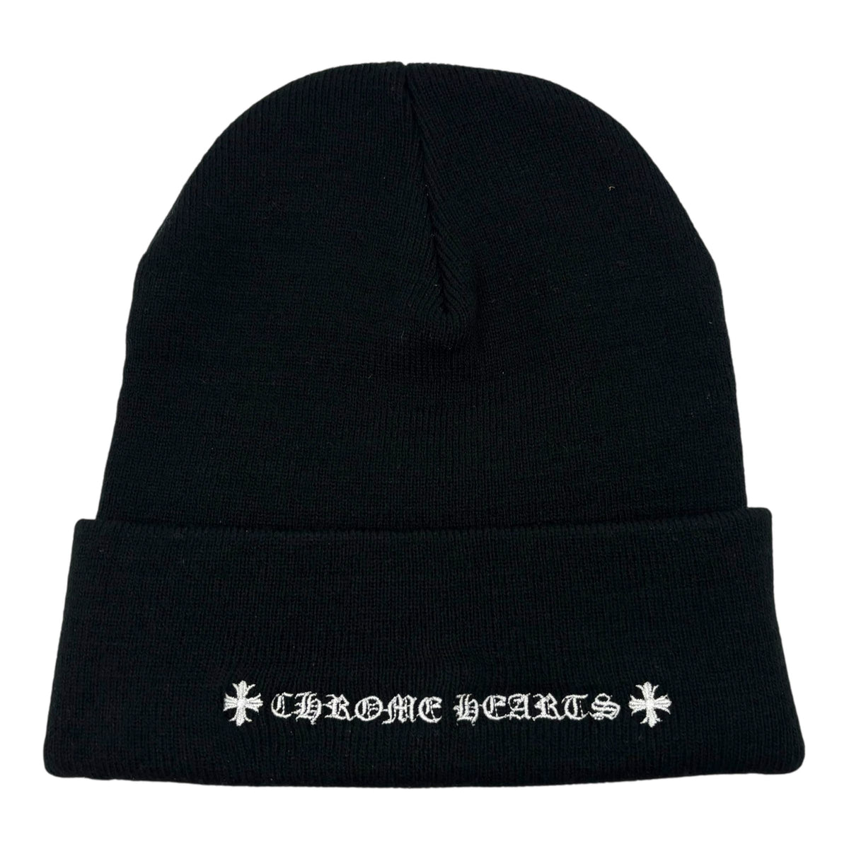 Chrome Hearts Embroidered CH Logo Beanie Black