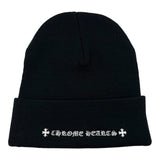 Chrome Hearts Embroidered CH Logo Beanie Black