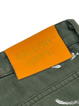 Gallery Dept. Paint Splatter Shorts Green