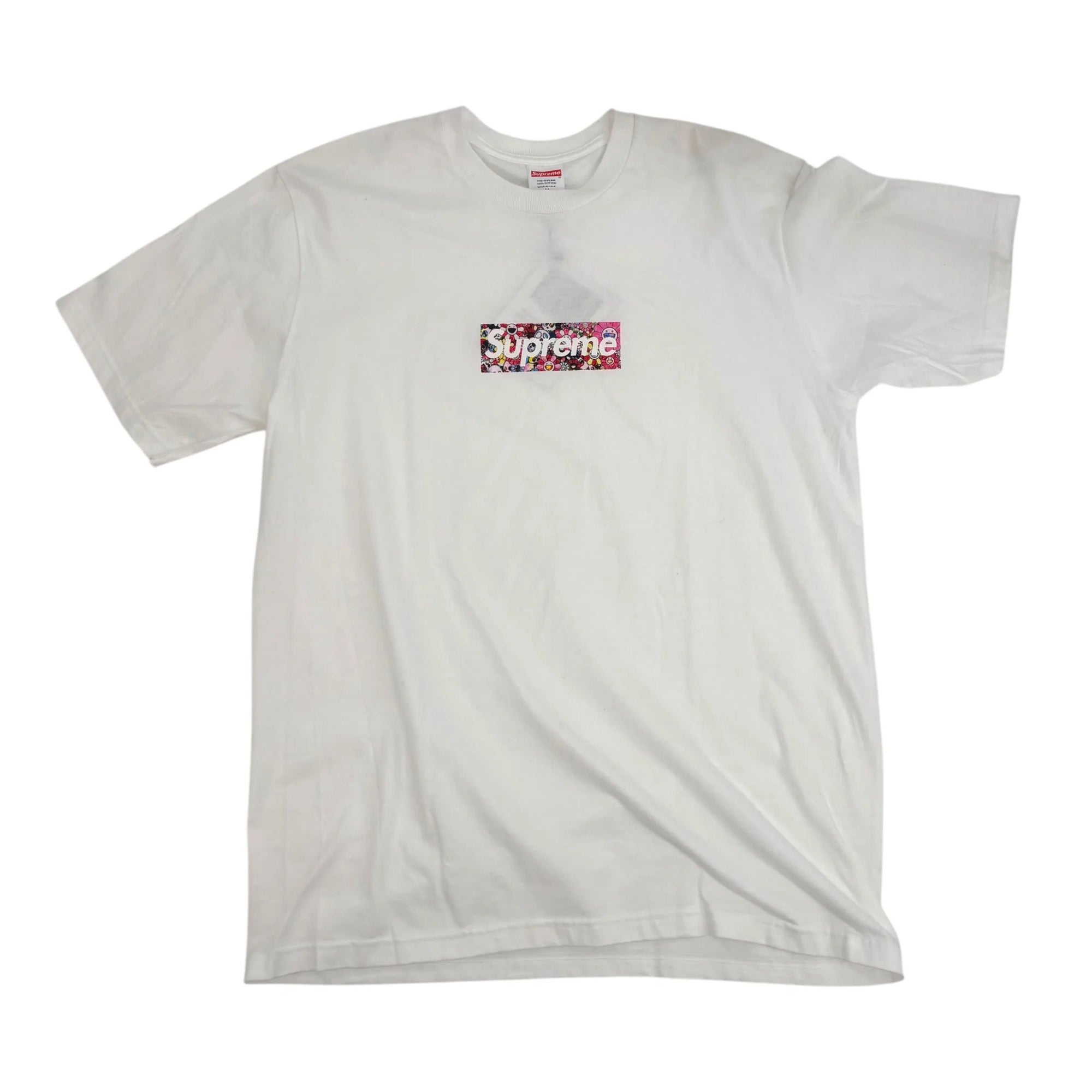 Supreme Takashi Murakami COVID-19 Relief Box Logo Tee White