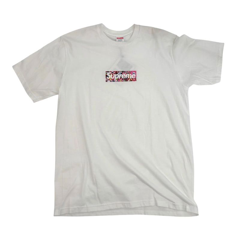 Supreme Takashi Murakami COVID-19 Relief Box Logo Tee White