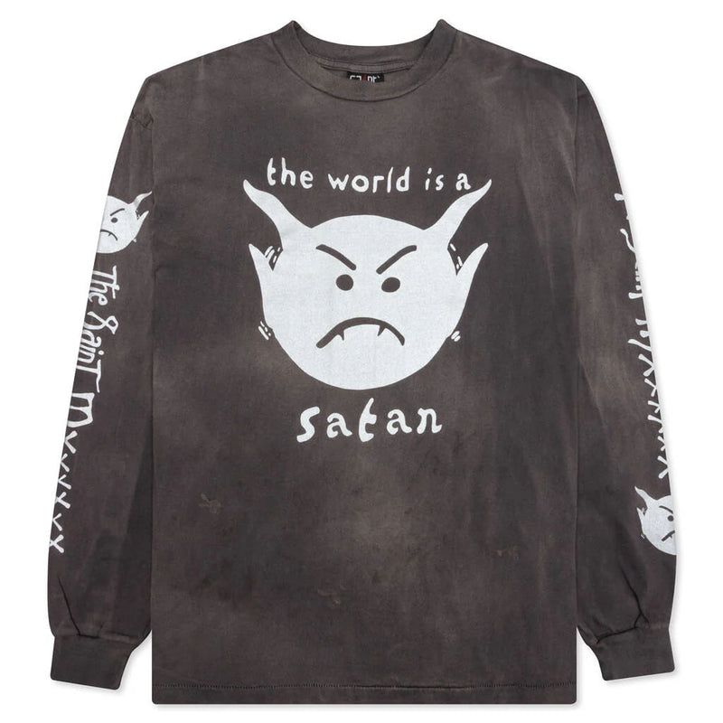Saint Michael Satan Longsleeve Shirt "Grey"