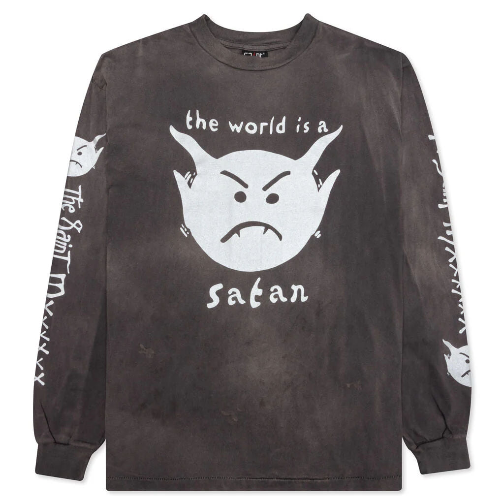 Saint Michael Satan Longsleeve Shirt "Grey"