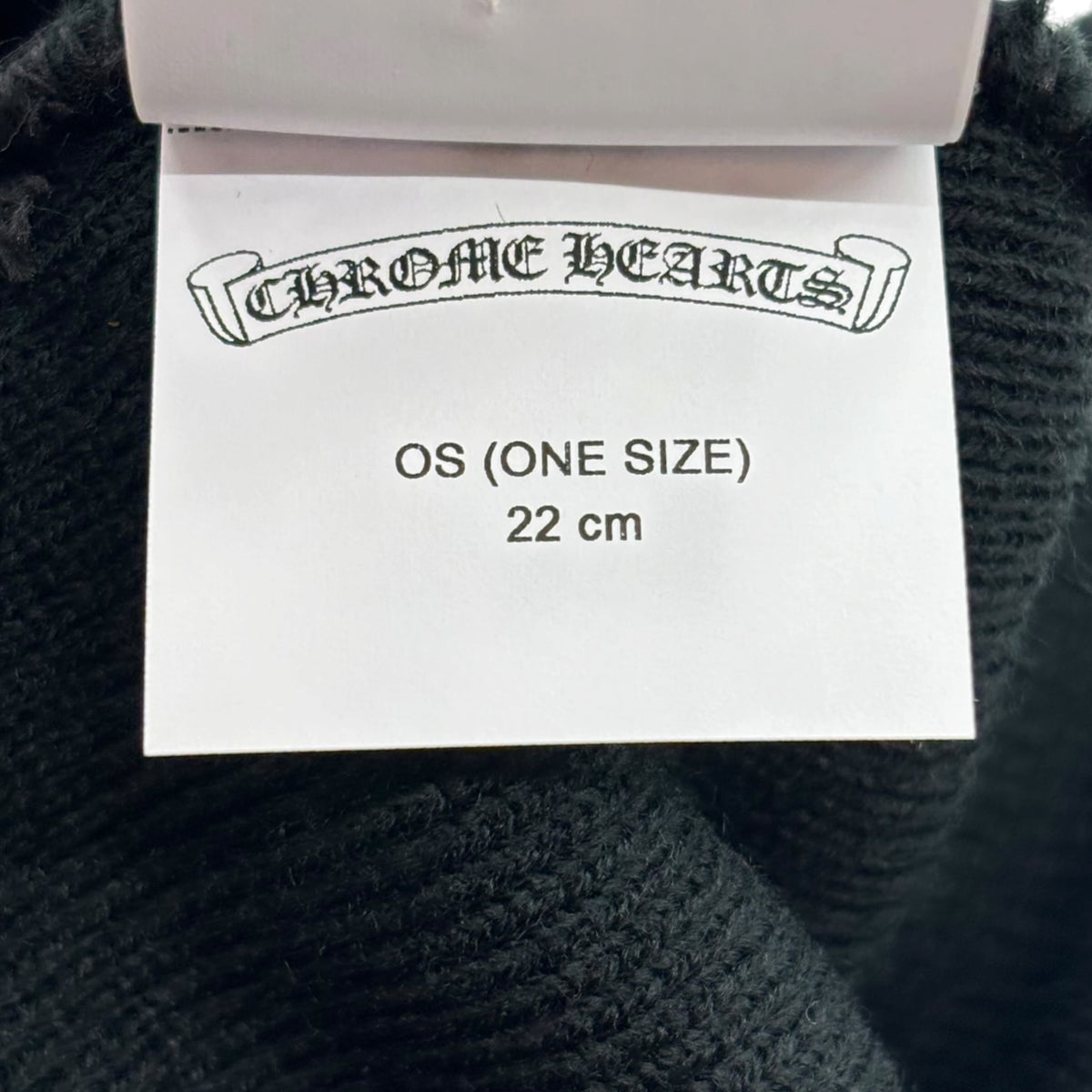 Chrome Hearts Embroidered Logo Beanie Black