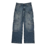 Rick Owens DRKSHDW Double Cargo Jeans Washed Indigo