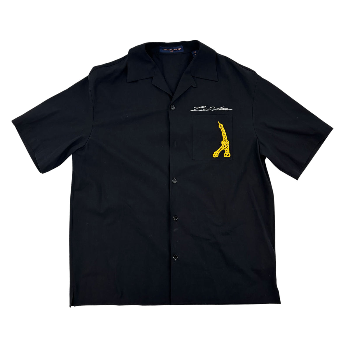 Louis Vuitton Embroidered Pont Neuf Shirt Black