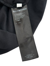 Balenciaga Distressed Logo Tee Washed Black