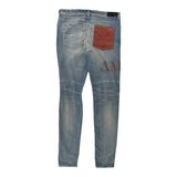 Amiri MX1 Jeans Blue Side Logo Patch