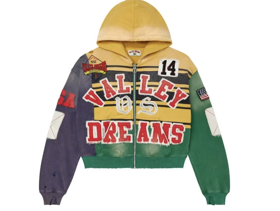 Vale Forever Mardi Gras Collage Zip Up