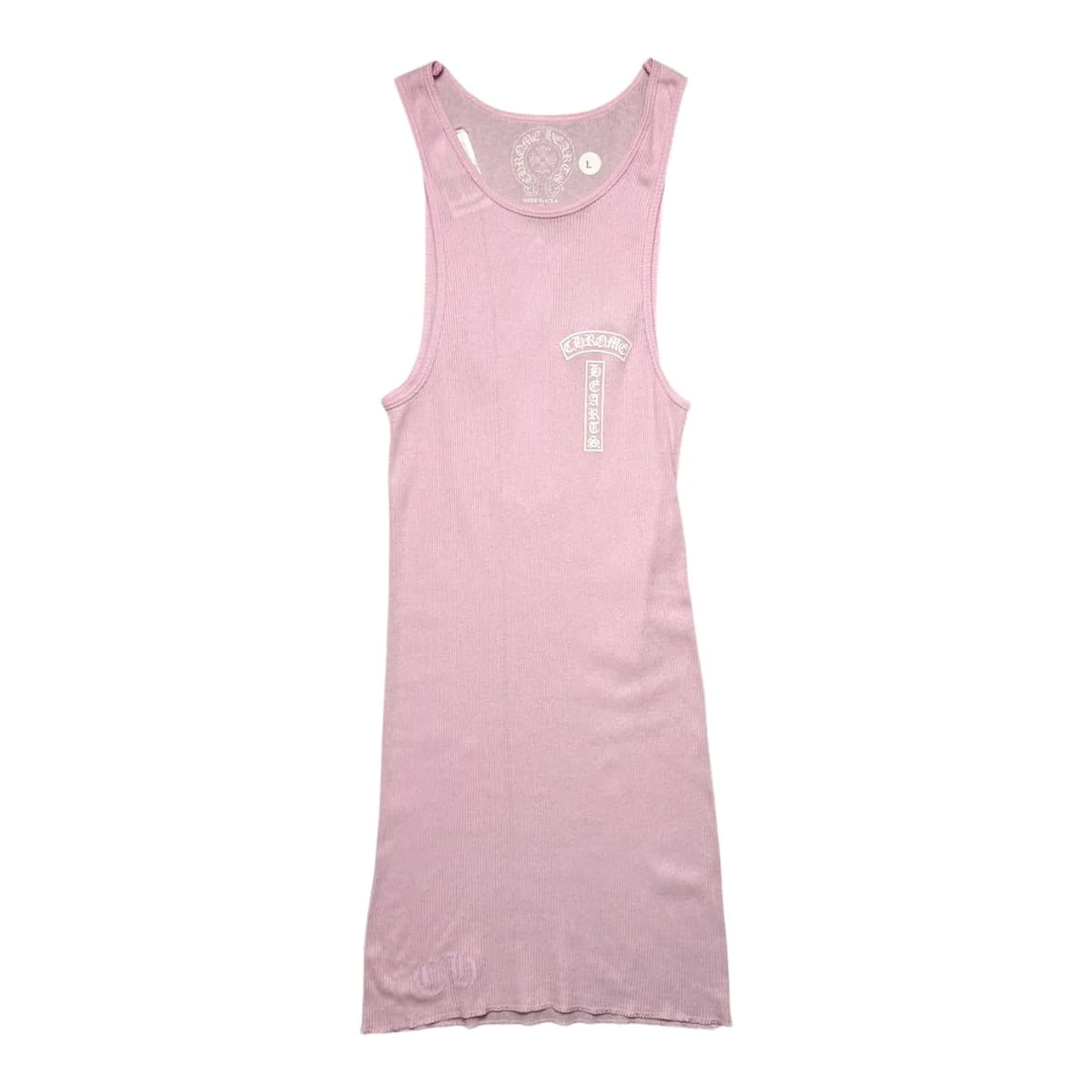 Chrome Hearts T-Bar Cross Tank Top Pink