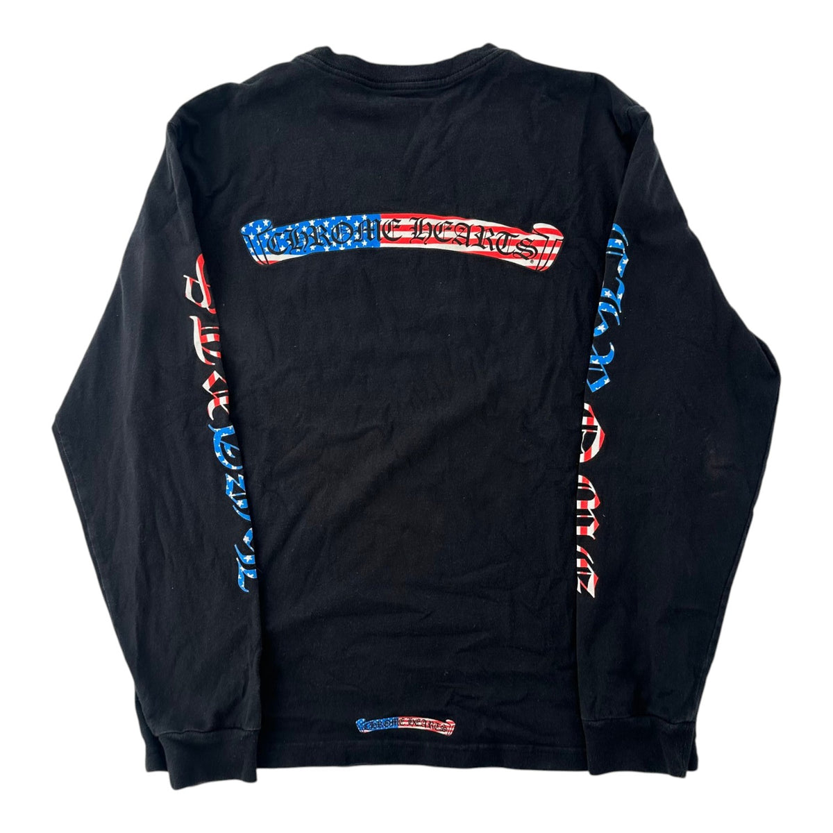 Chrome Hearts Matty Boy USA Flag Long Sleeve Black