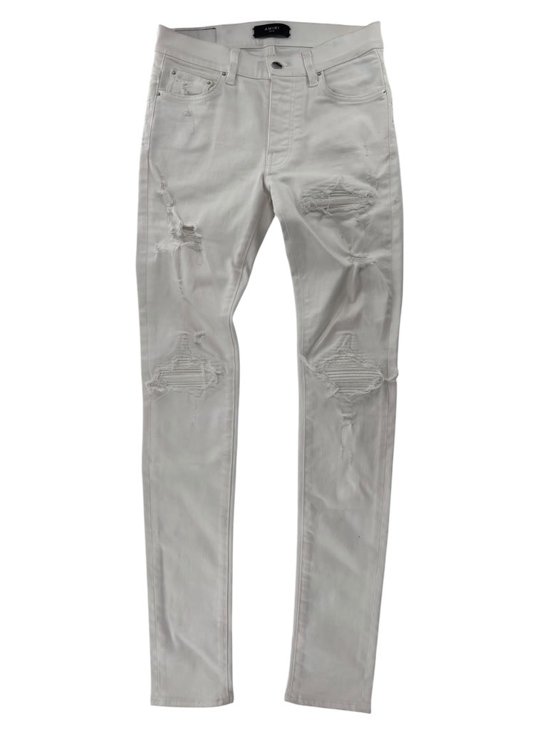 Amiri MX1 Ribbbed All White