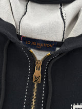 Louis Vuitton Graphic Intarsia Zip-Up Hoodie