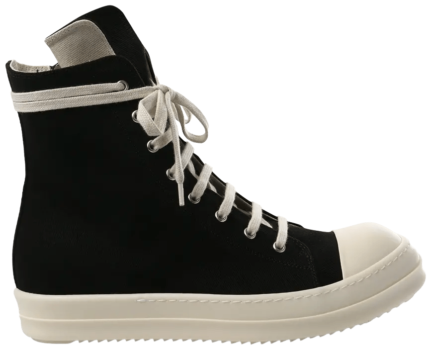 Rick Owens DRKSHDW High Top Black Milk