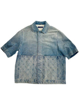 Louis Vuitton Short Sleeve Denim Workwear Shirt Washed Denim