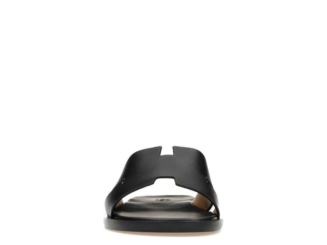 Hermes Izmir Sandal Noir Smooth Calfskin Leather