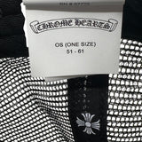 Chrome Hearts Pony Hair Cemetery Cross Patch Trucker Hat