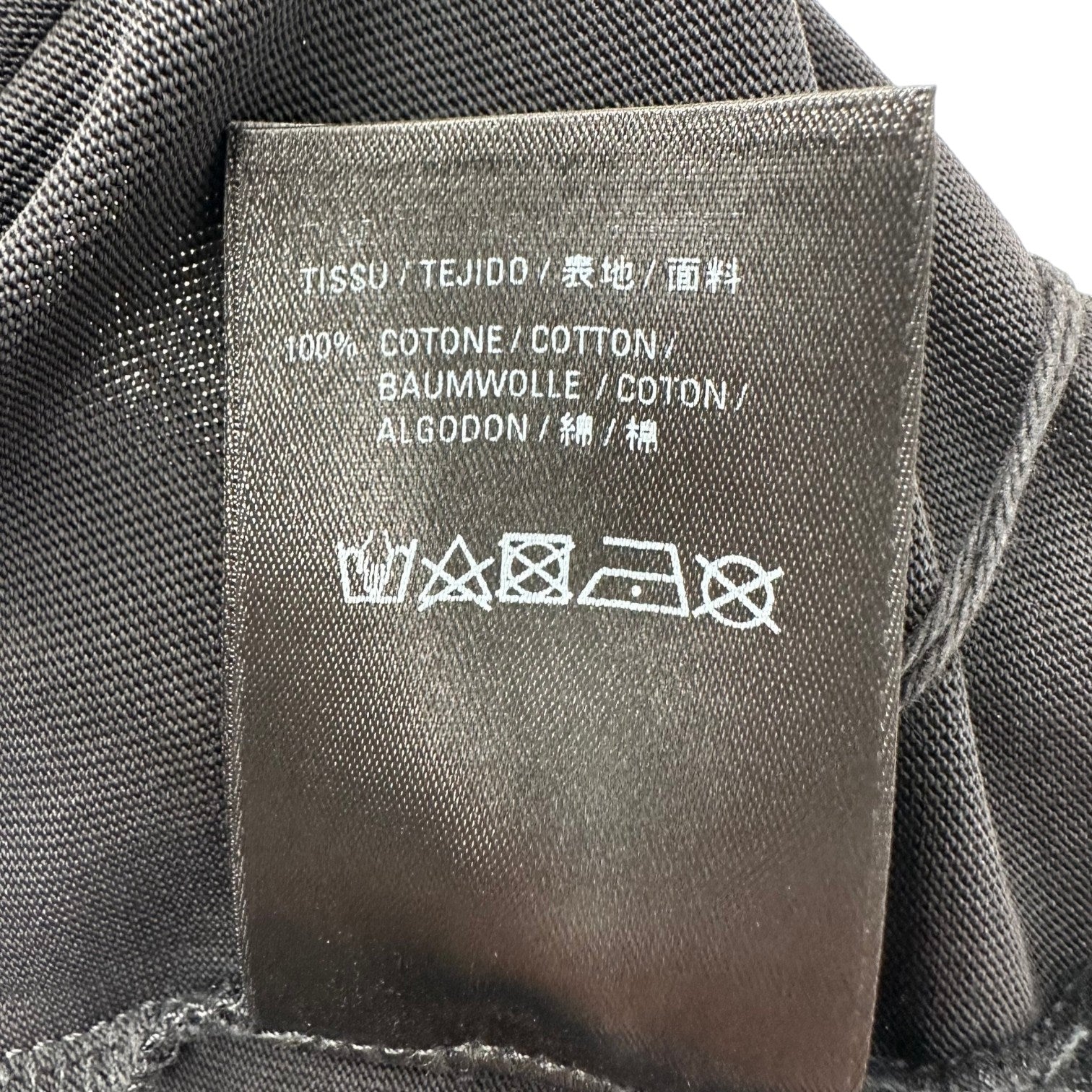 Balenciaga Flame Jersey Vintage Tee Black