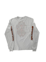 Chrome Hearts Stripe Dagger Logo L/S Tee White