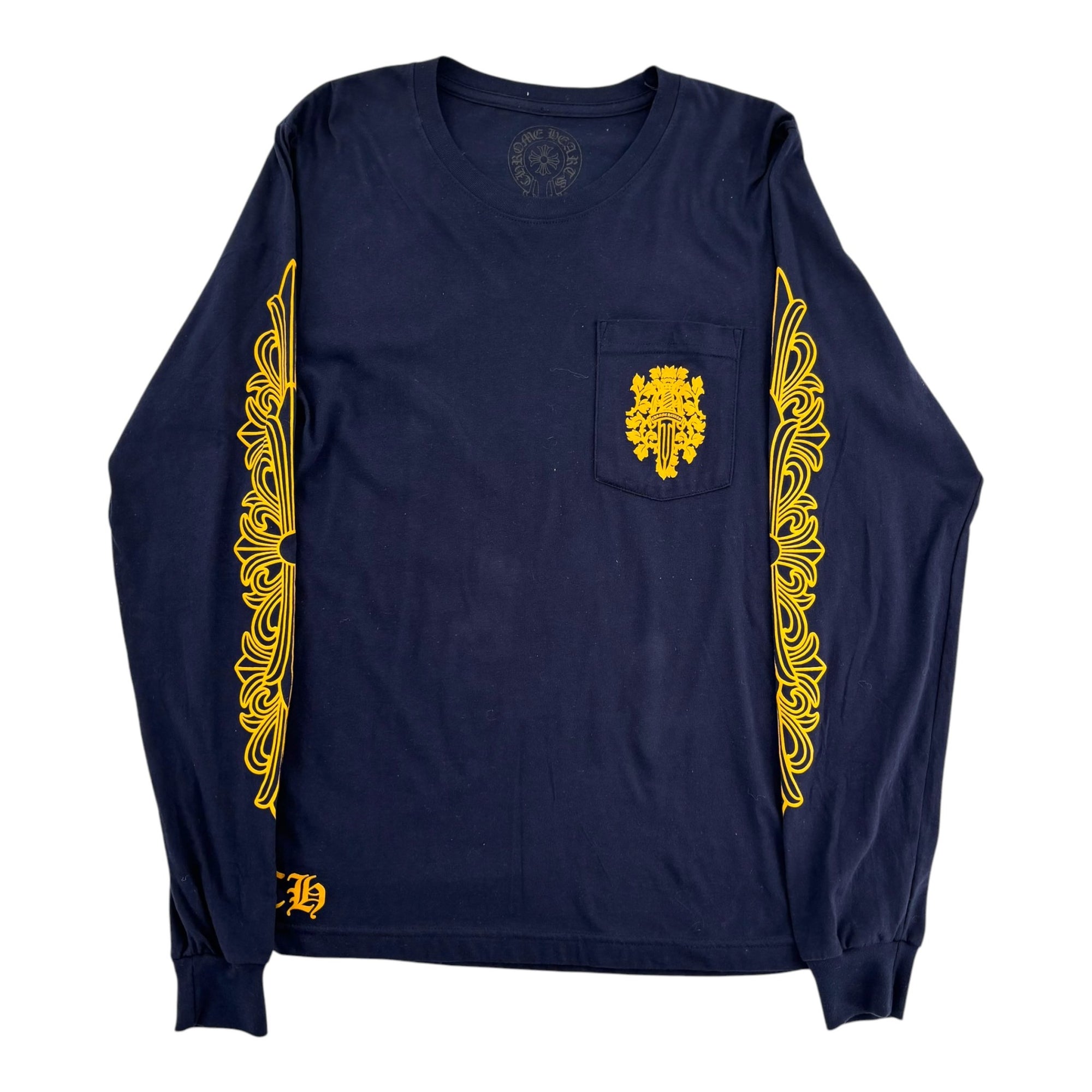 Chrome Hearts Dagger Longsleeve Blue & yellow