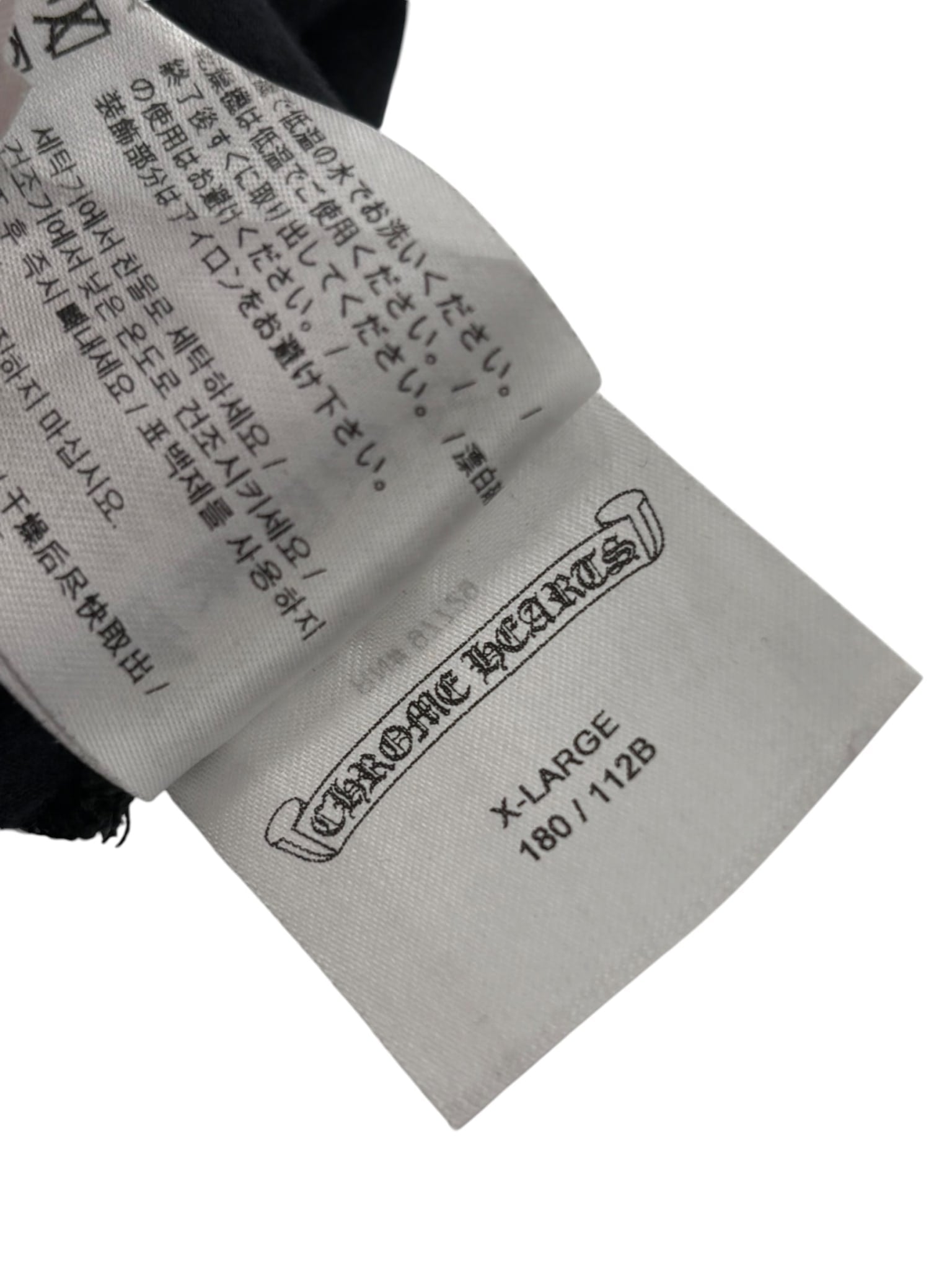Chrome Hearts Spine Cemetery Cross Long-Sleeve Tee