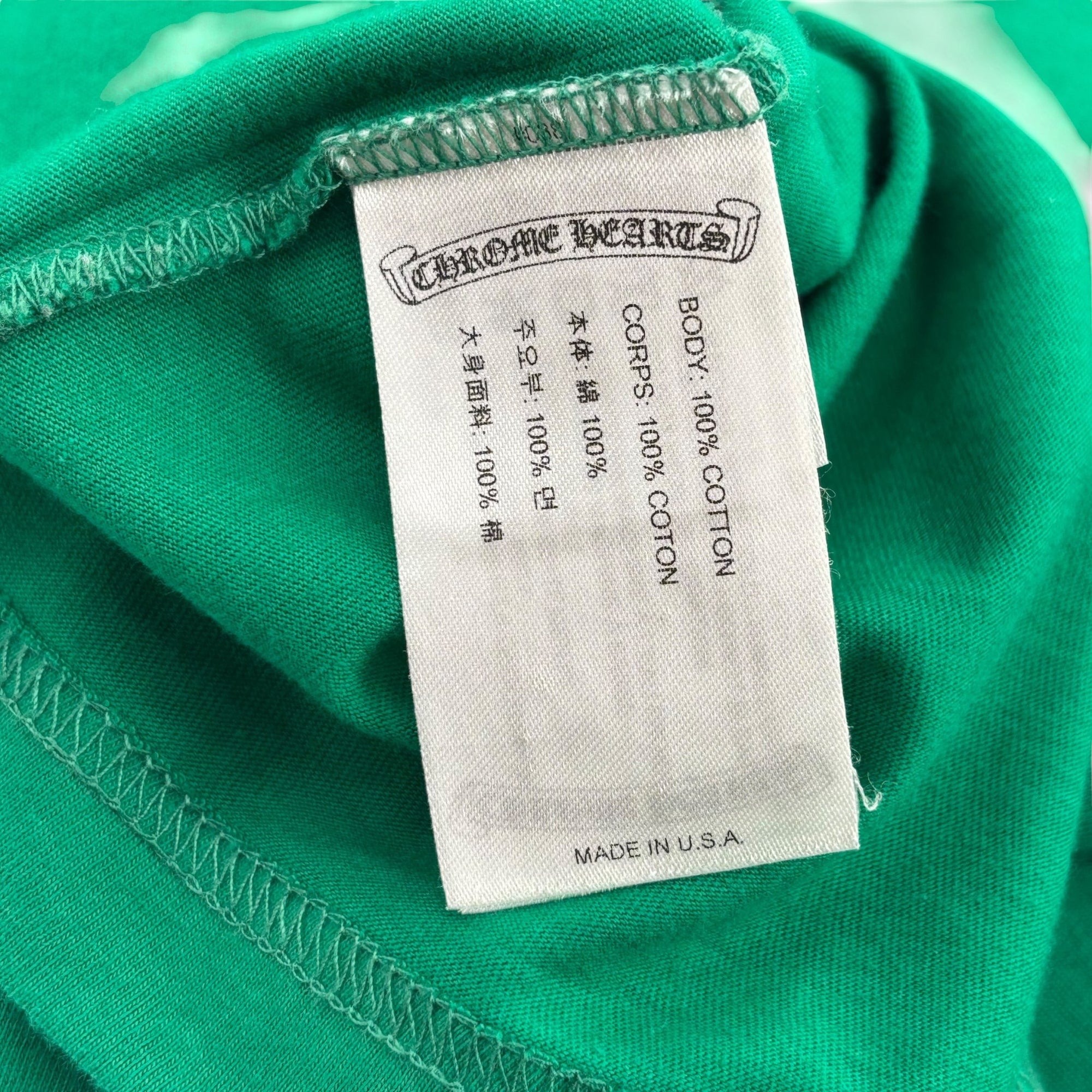 Chrome Hearts Horseshoe L/S T-shirt Green/Orange