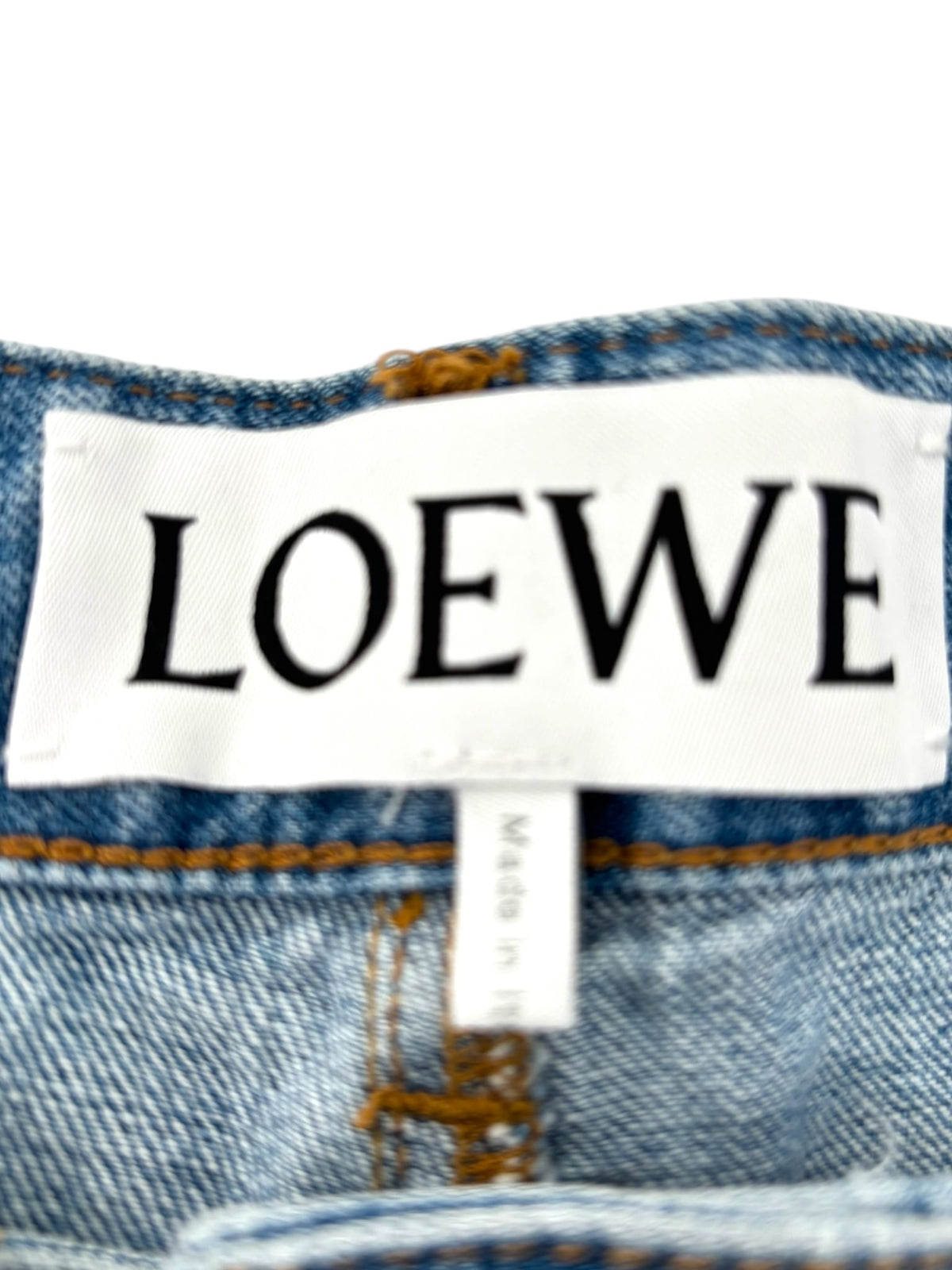 Loewe Anagram Denim Shorts