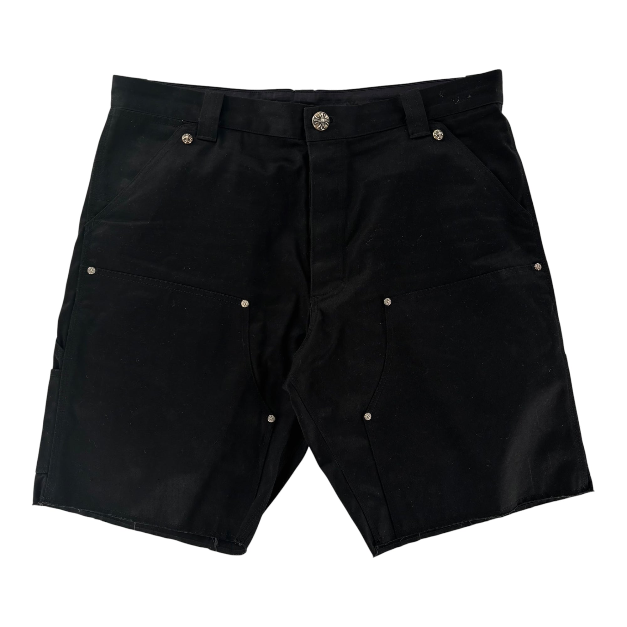 Chrome Hearts Double Knee Carpenter Shorts Black