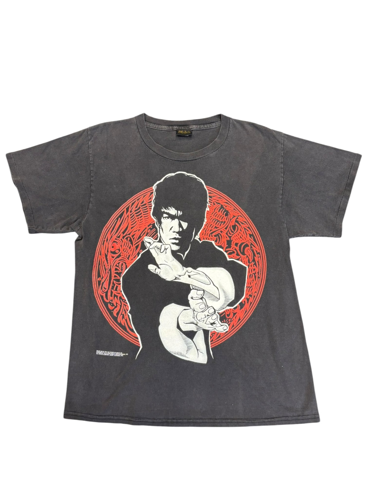 BRUCE LEE Red Ying Yang 1990s Tee