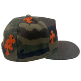Chrome Hearts Cross Patch Hat Camo Orange