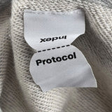 Protocol Reconstructed Sweatshirt Zip Hoodie Grey