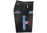 Supreme Mitchell & Ness Washington Bullets Baggy Denim Short Black