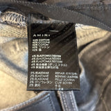Amiri MX1 Leather Patch Jeans Black