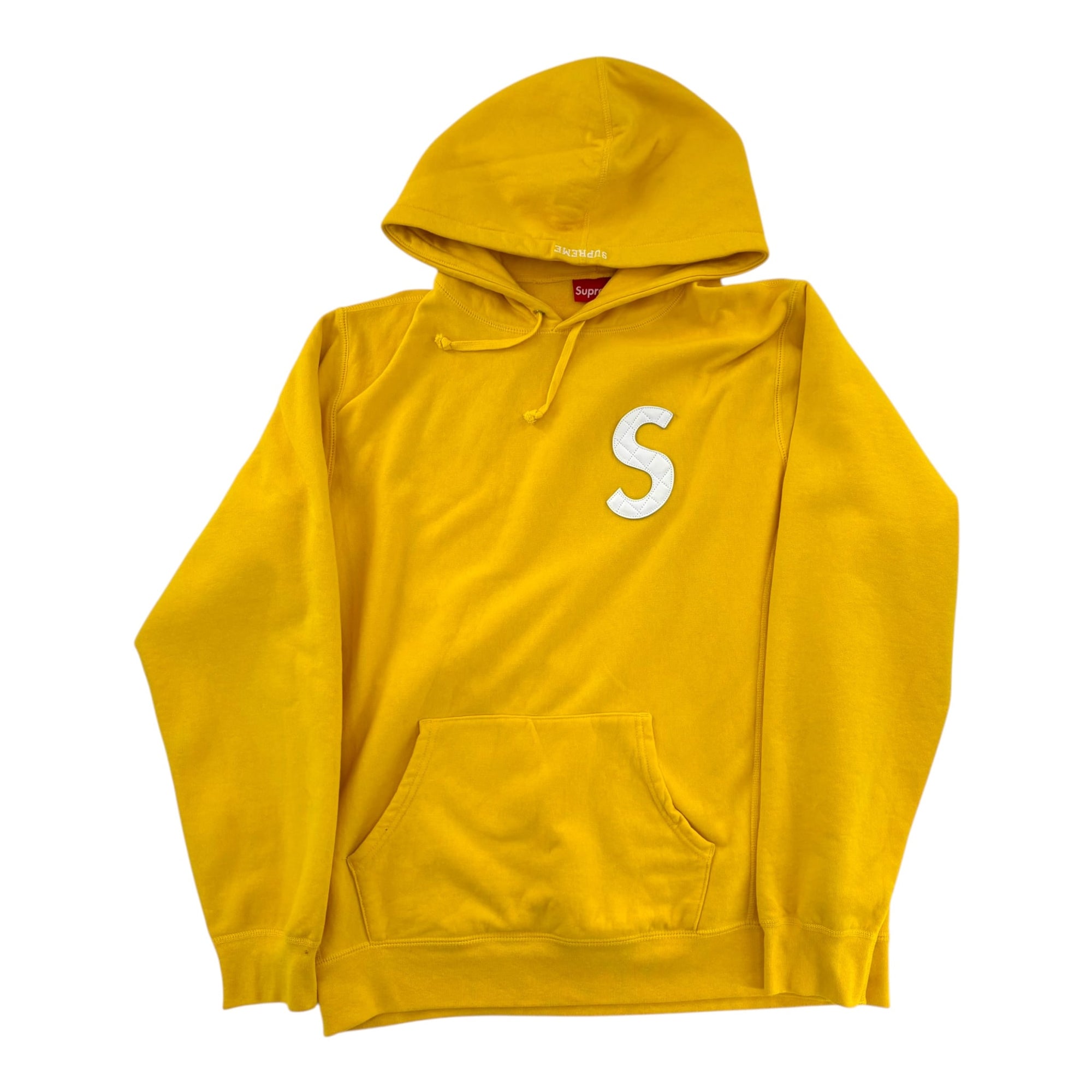 Supreme S Logo Hoodie Yellow