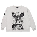 ERD Living Altar Long-Sleeve T-Shirt Faded White