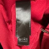 Balenciaga Tattoo Zip Up Hoodie Red